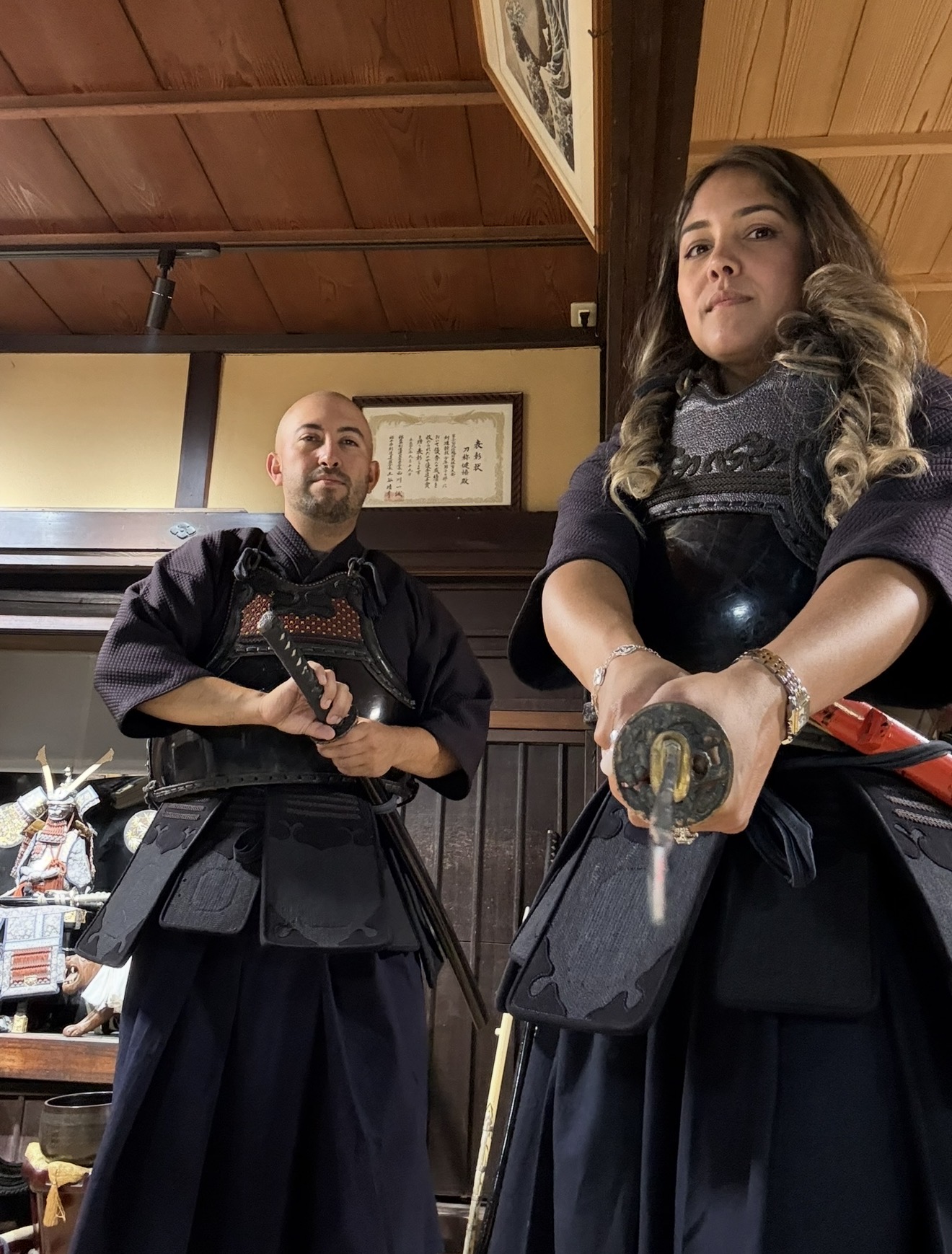Creator participating in a cultural experience in Japan